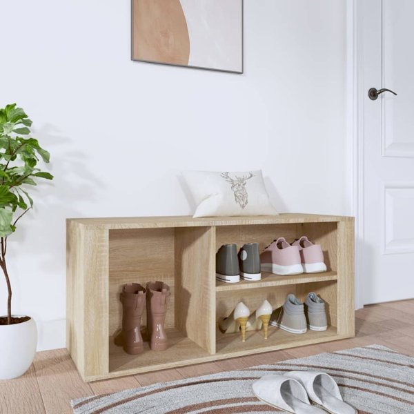 vidaXL Szafka na buty, δρυς Σομόνα, 100x35x45 εκ.