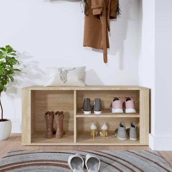 vidaXL Szafka na buty, δρυς Σομόνα, 100x35x45 εκ.