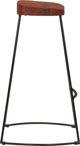 vidaXL Σκαμπό Μπαρ Gavin, 2 τεμ., 50x40x78 εκ., από συμπαγές ξύλο μάνγκο