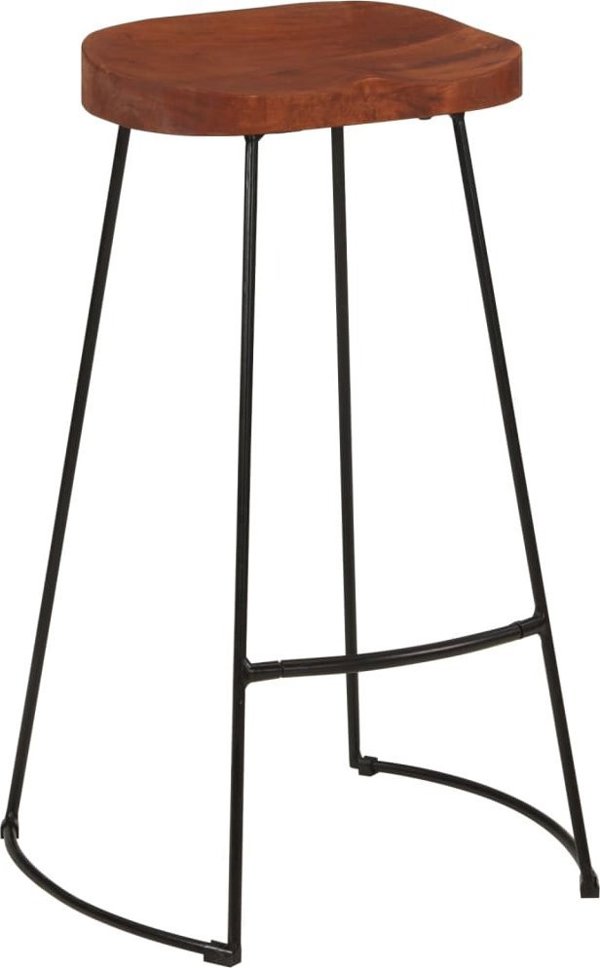 vidaXL Σκαμπό Μπαρ Gavin, 2 τεμ., 50x40x78 εκ., από συμπαγές ξύλο μάνγκο
