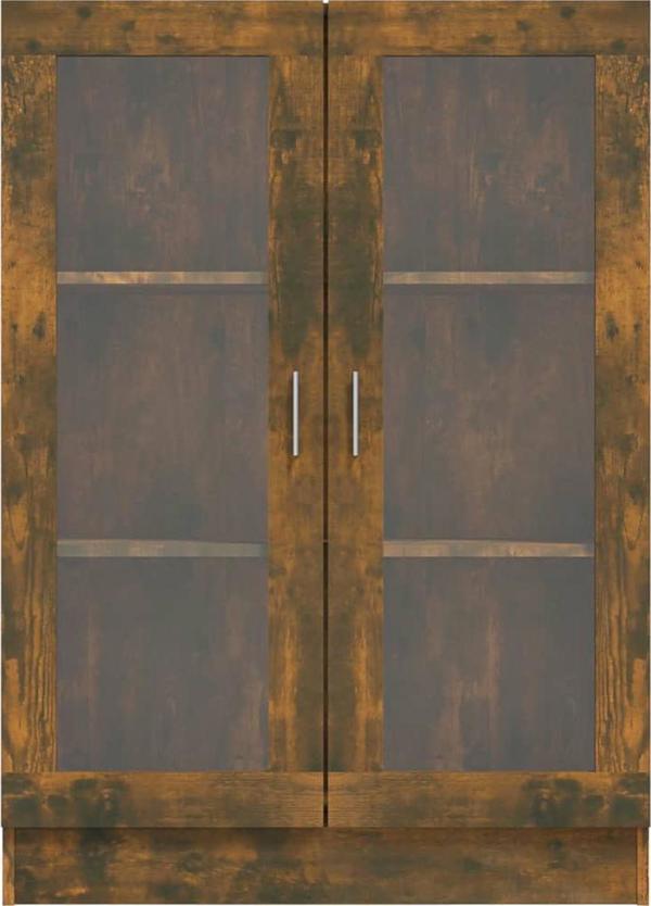 vidaXL Βιτρίνα, καπνιστή δρυς, 82,5x30,5x115 εκ.