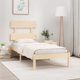 vidaXL Rama lozka lite drewno 75x190 cm pojedyncza
