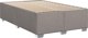 vidaXL Κρεβάτι κοντινεντάλ με στρώμα, taupe, ύφασμα, 120x200 εκ.