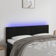 vidaXL Κεφαλάρι κρεβατιού με LED, μαύρο, 144x5x78/88 cm, βελούδο