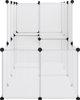vidaXL Κλουβί για μικρά ζώα, διάφανο, 142x74x93 cm, PP και ατσάλι