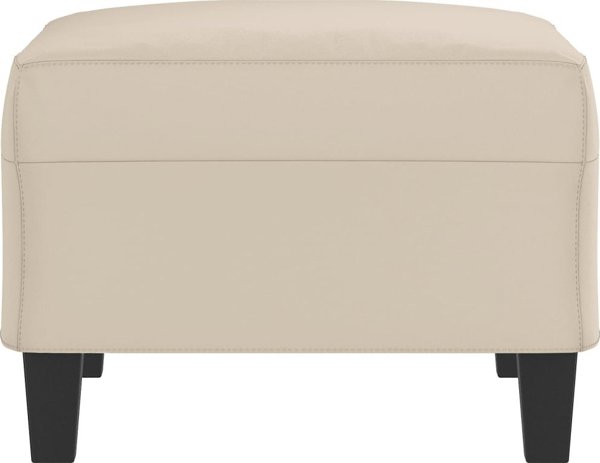 vidaXL Podnozek, kremowy, 70x55x41 cm, tapicerowany mikrofibra