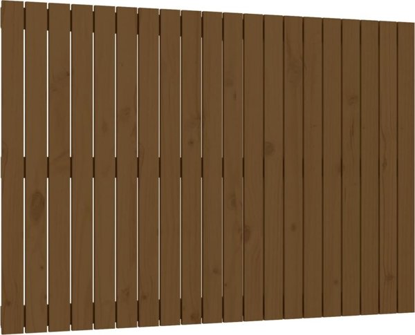 vidaXL Κεφαλάρι κρεβατιού, καφέ μέλι, 127.5x3x90 cm, πεύκο