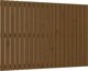 vidaXL Κεφαλάρι κρεβατιού, καφέ μέλι, 127.5x3x90 cm, πεύκο