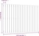 vidaXL Κεφαλάρι κρεβατιού, καφέ μέλι, 127.5x3x90 cm, πεύκο