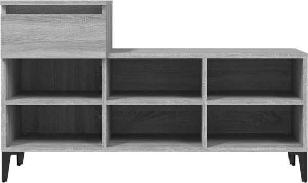 vidaXL Szafka na buty, szary dub sonoma, 102x36x60 cm