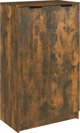 vidaXL Ντουλάπι παπουτσιών, καπνιστή δρυς, 59x35x100 cm