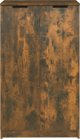 vidaXL Ντουλάπι παπουτσιών, καπνιστή δρυς, 59x35x100 cm