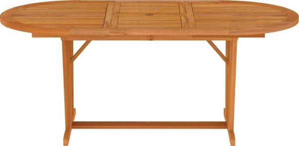 vidaXL Τραπέζι κήπου, 200x100x75 εκ, μασίφ ξύλο ευκαλύπτου