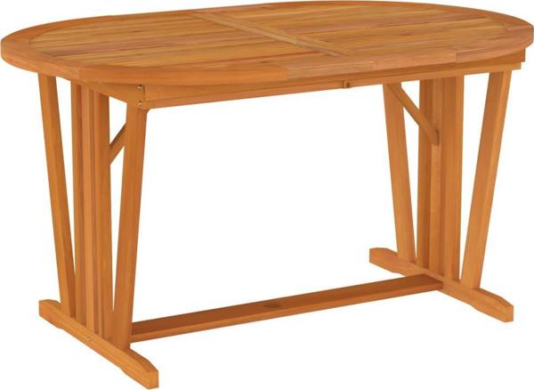 vidaXL Τραπέζι κήπου, 200x100x75 εκ, μασίφ ξύλο ευκαλύπτου