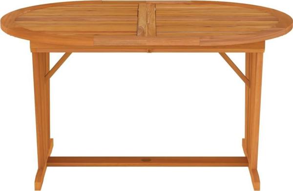 vidaXL Τραπέζι κήπου, 200x100x75 εκ, μασίφ ξύλο ευκαλύπτου