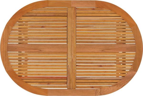 vidaXL Τραπέζι κήπου, 200x100x75 εκ, μασίφ ξύλο ευκαλύπτου