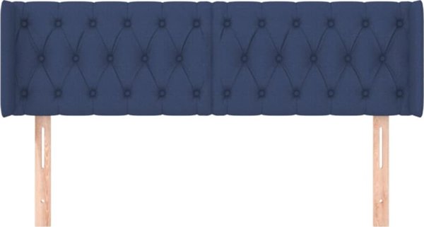 vidaXL Zaglowek uszak niebieski 163x16x78/88 cm tkanina
