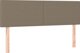 vidaXL Κεφαλάρια για κρεβάτι, 2 τεμ., taupe, 72x5x78/88 cm, ύφασμα