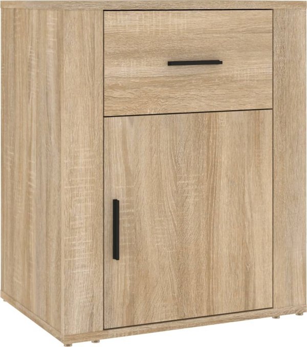 vidaXL Szafka nocna, dab sonoma, 50x36x60 cm, material drewnopochodny