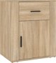 vidaXL Szafka nocna, dab sonoma, 50x36x60 cm, material drewnopochodny
