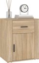 vidaXL Szafka nocna, dab sonoma, 50x36x60 cm, material drewnopochodny