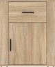 vidaXL Szafka nocna, dab sonoma, 50x36x60 cm, material drewnopochodny