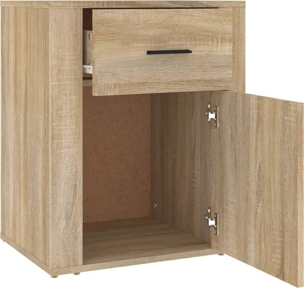 vidaXL Szafka nocna, dab sonoma, 50x36x60 cm, material drewnopochodny