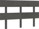 vidaXL Κεφαλάρι κρεβατιού γκρι, 138x3x81 cm, από μασίφ πεύκο