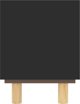 vidaXL vidaXL Stolik pod TV, czarny, 80x30x40 cm, drewno sosnowe i rattan