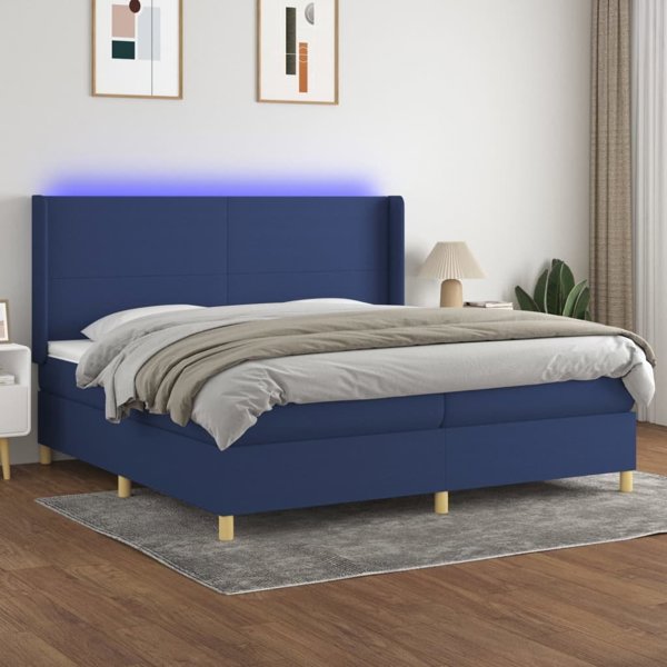 vidaXL Λουτζκο Κοντινεντάλ με Στρώμα Μπλε 200x200 εκ. Τελική Ύφανση