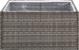 vidaXL Donica ogrodowa, szara, 80x80x40 cm, rattan PE