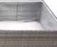vidaXL Donica ogrodowa, szara, 80x80x40 cm, rattan PE