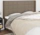 vidaXL Zaglowek uszak, taupe, 183x16x118/128 cm, ύφασμα
