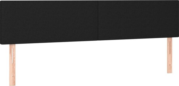 vidaXL Λουζκο κοντινενταλνε με στρωμα, μαυρο, υφασμα, 200x200 cm