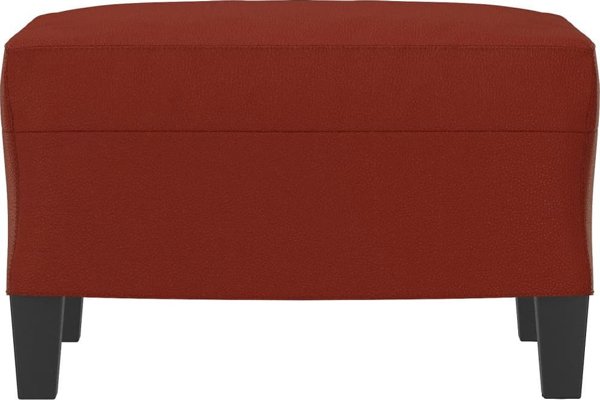 vidaXL Σκαμπό, κρασοκόκκινο, 60x50x41 εκ., τεχνητό δέρμα