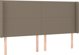 vidaXL Κρεβάτι Κοντινένταλ με Στρώμα, Ταουπ, 160x200 cm, Ύφασμα