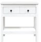 vidaXL Έπιπλο κονσόλας, λευκό, 75x35x75 εκ., από μασίφ πεύκο