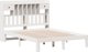 vidaXL Κρεβάτι με ράφι λευκό χωρίς στρώμα 135x190 cm ξύλο πεύκου
