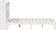 vidaXL Κρεβάτι με ράφι λευκό χωρίς στρώμα 135x190 cm ξύλο πεύκου