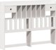 vidaXL Κρεβάτι με ράφι λευκό χωρίς στρώμα 135x190 cm ξύλο πεύκου