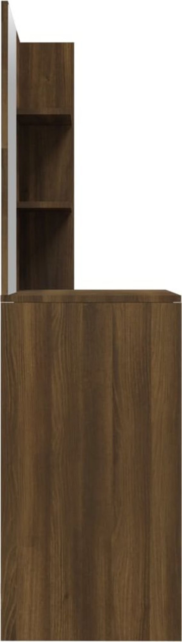 vidaXL Τουαλέτα με καθρέπτη, χρώμα καφέ δρυς, 74,5x40x141 cm