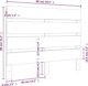vidaXL Wezglowie lozka, biale, 90x3x80 cm, lite drewno sosnowe