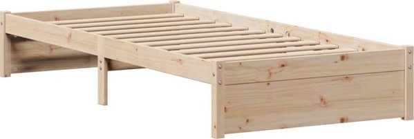 vidaXL Rama lozkou xwris strwma, 90x200 cm, lite drewno sosnowe