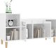 vidaXL Szafka pod TV, wysoki polysk, biala, 100x35x55 cm