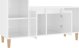 vidaXL Szafka pod TV, wysoki polysk, biala, 100x35x55 cm