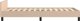 vidaXL Rama lozka z zaglowkiem, cappuccino, 90x190 cm, sztuczna skora