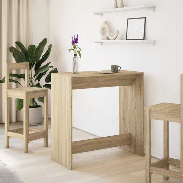 vidaXL Μπαρ τραπέζι Sonoma δρυς 102x50x103,5 εκ.