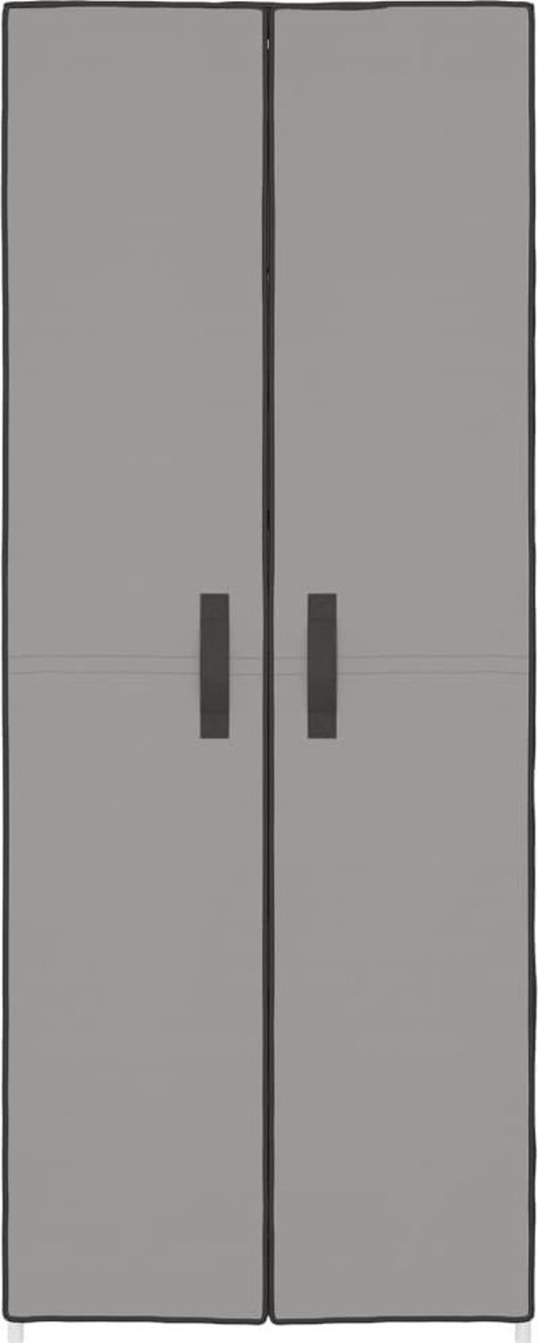 vidaXL Συρταριέρα Παπουτσιών, Γκρι, 60x30x166 cm, από ύφασμα