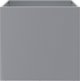 vidaXL Donice 2 szt. srebrne 49x47x46 cm galwanizowana stal