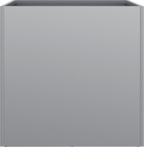 vidaXL Donice 2 szt. srebrne 49x47x46 cm galwanizowana stal
